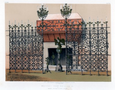 Grilles en fer forgé, 19ème siècle - John Burley Waring