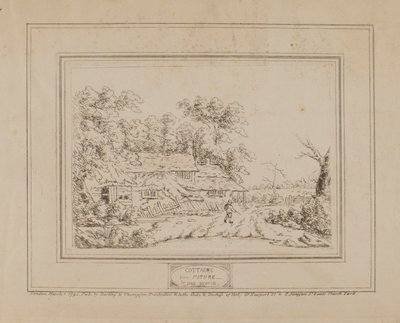 Cottages de la nature (avec le cottage à gauche) - John Burton