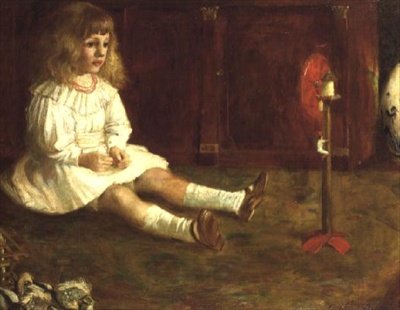Enfant avec un jouet mécanique - John Byam Liston Shaw