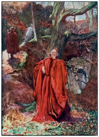 "Christian et Hopeful quittent Atheist en riant" de "Le Voyage du Pèlerin de ce Monde à Celui qui Vient" par John Bunyan - John Byam Liston Shaw