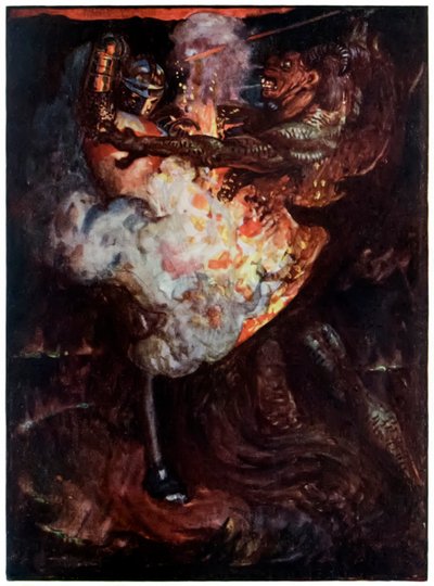 Chrétien combat Apollyon - John Byam Liston Shaw