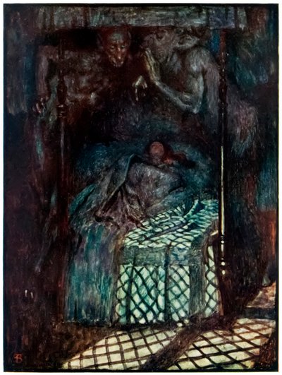 "Le rêve de Christiana" de "Le Voyage du Pèlerin de ce monde à celui qui est à venir" par John Bunyan - John Byam Liston Shaw