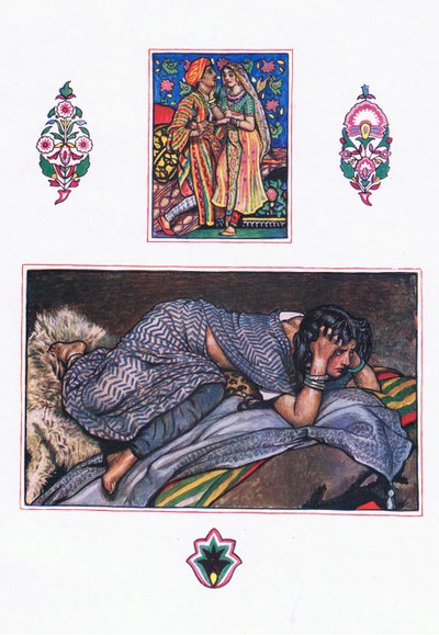 Chanson des gitans abandonnés : Camp sur la colline, illustration de The Garden of Kama (et autres poèmes de l