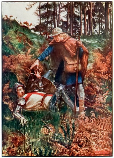 Fidèle aide Chrétien après sa chute - John Byam Liston Shaw