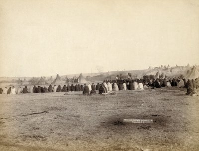 Conseil indien dans un camp hostile, 1891 - John C. H. Grabill