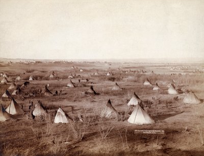 Village tribal Lakota en 1891 par John Grabill - John C. H. Grabill