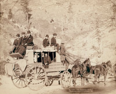 Le carrosse de Deadwood voyageant dans le Dakota du Sud - John C. H. Grabill