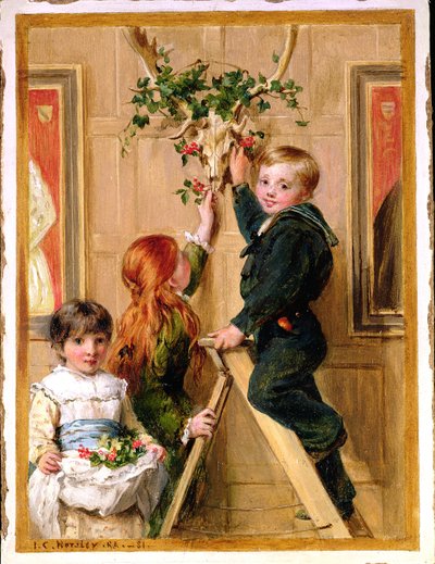 Décoration avec du houx, 1881 - John Callcott Horsley