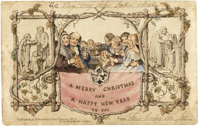 La première carte de Noël, 1843 - John Callcott Horsley