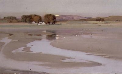 Moulin de Kintallen, lever de lune - John Campbell Mitchell