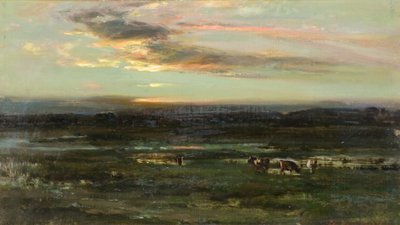 Coucher de soleil, Badendoch - John Campbell Mitchell
