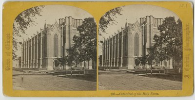 Cathédrale du Saint Nom, Chicago, vers 1870 - John Carbutt
