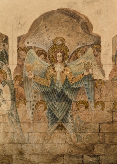 Étude des peintures murales à la Salle Capitulaire - John Carter