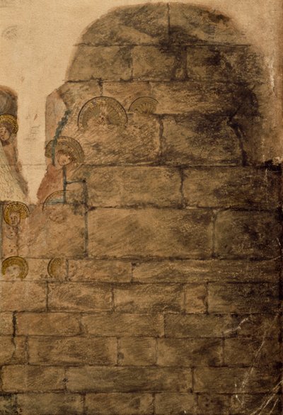 Étude des peintures murales à la salle capitulaire - John Carter