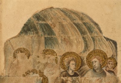 Étude des peintures murales à la salle capitulaire - John Carter