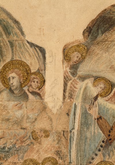 Étude des peintures murales à la salle capitulaire - John Carter