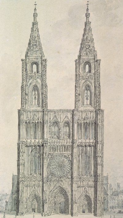Façade ouest de la cathédrale de Strasbourg - John Carter