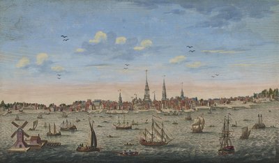 Vue en perspective est de Philadelphie, 1778 - John Carwitham