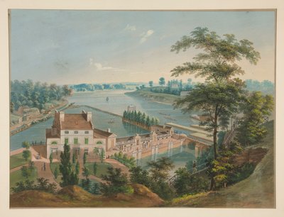 Travaux hydrauliques dans Fairmount Park, Philadelphie - John Caspar Wild
