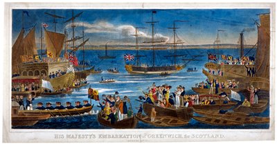 Embarquement de Sa Majesté à Greenwich, pour l