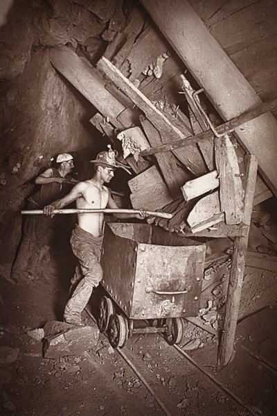 Un moulin au 412, mine de Dolcoath, illustration de 