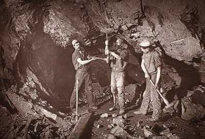 Boring an Upper, mine de East Pool, illustration de 