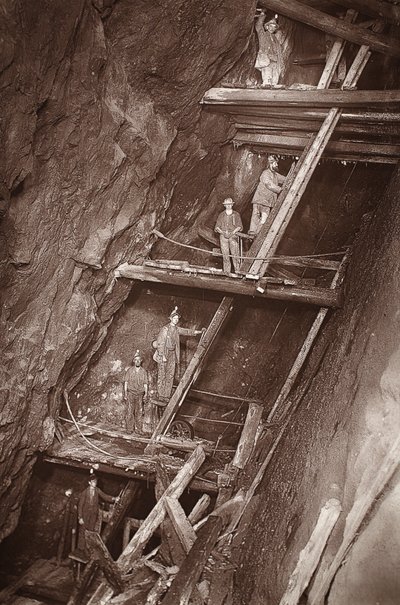 Le Man Engine à la mine de Dolcoath, illustration de 