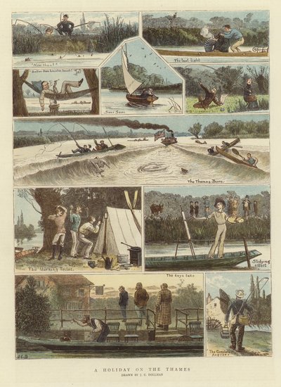 Vacances sur la Tamise - John Charles Dollman