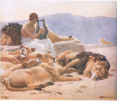 Orphée et sa lyre, Bibbys Annual, 1916-1917 - John Charles Dollman