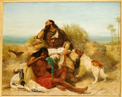 Robinson Crusoé et son homme Vendredi - John Charles Dollman