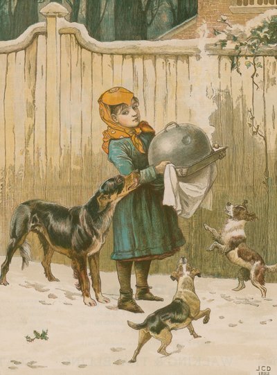Le dîner de Noël en danger - John Charles Dollman