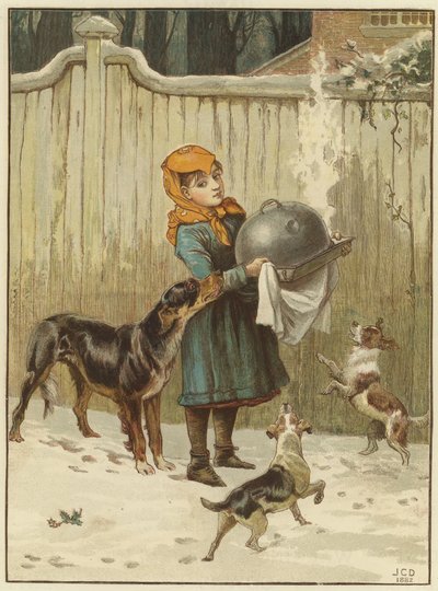 Le dîner de Noël en danger - John Charles Dollman