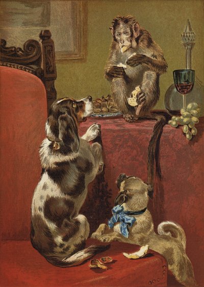 Le singe gourmand - John Charles Dollman