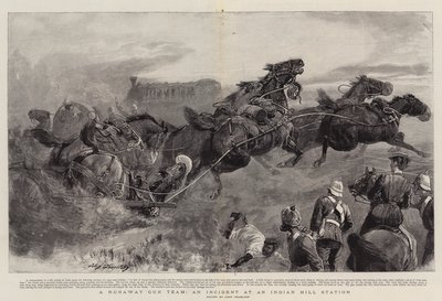 Une équipe de canons en fuite, un incident dans une station de montagne indienne - John Charlton