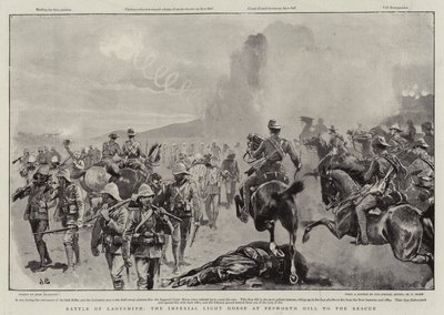 Bataille de Ladysmith, la cavalerie légère impériale à Pepworth Hill pour le sauvetage - John Charlton