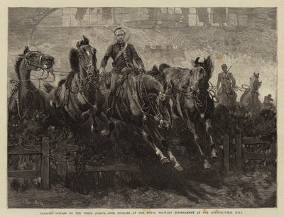 Exhibition de cavalerie par le troisième (King
