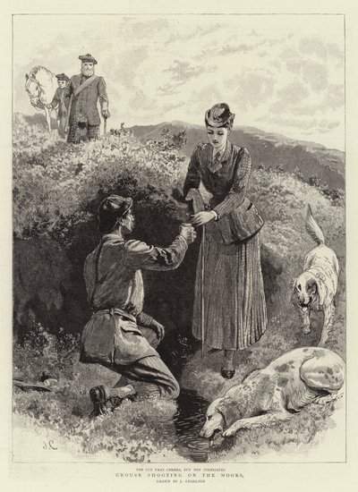 Chasse au tétras sur les landes - John Charlton