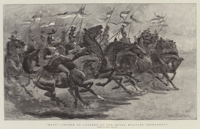 Halte!, Charge de lanciers au Tournoi militaire royal - John Charlton