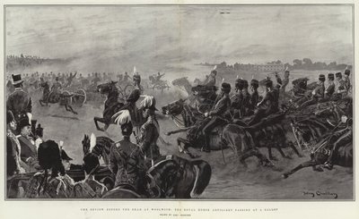 La Revue devant le Shah à Woolwich, l