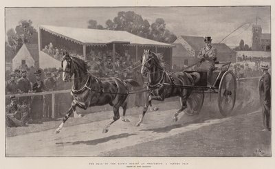 La vente des chevaux du roi à Wolferton, une paire en tandem - John Charlton