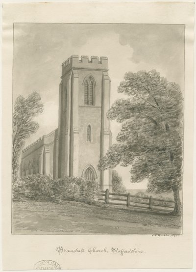 Église Bramshall - John Chessell Buckler