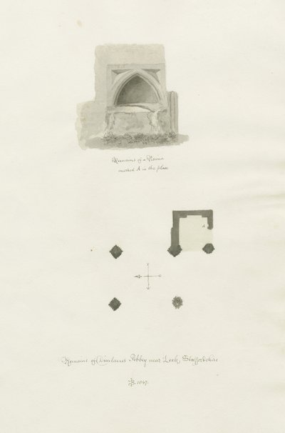 Abbaye de Dieulacres - John Chessell Buckler