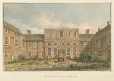 Essex - Gosfield Hall - La cour - John Chessell Buckler