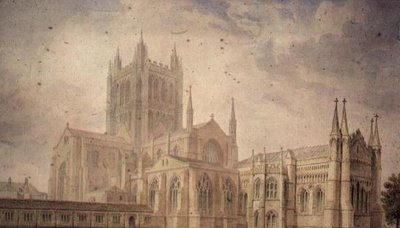 Cathédrale de Hereford - John Chessell Buckler