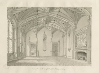 Intérieur de Blithfield Hall - John Chessell Buckler