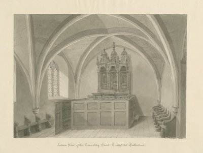 Intérieur de la cathédrale de Lichfield - Cour de l