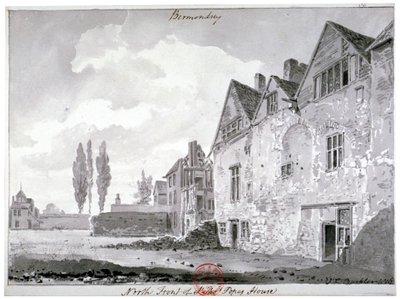Façade Nord de Bermondsey House, Londres - John Chessell Buckler