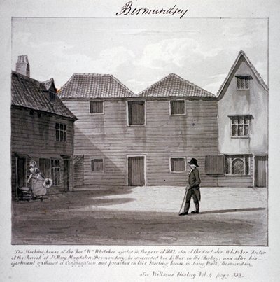 Maison de réunion du Révérend Whitaker, Long Walk, Bermondsey, Londres - John Chessell Buckler