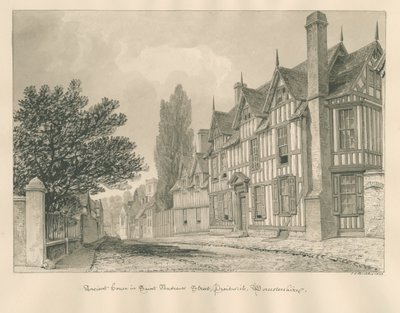 Worcestershire - Droitwich - Maison ancienne de la rue Saint-André - John Chessell Buckler