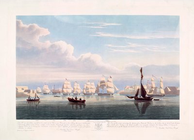 Navires marchands néerlandais quittant Portsmouth, 2 juin - John Christian (after) Schetky